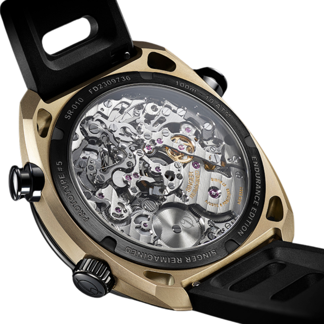 Singer Reimagined - Track1 Endurance Edition Watch references latest motorsport adventure. Only 24 watches made.