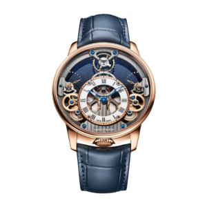 ARNOLD & SON 18K RED GOLD TIME PYRAMID 42.5MM