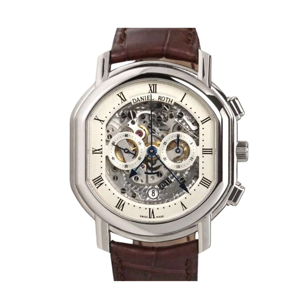DANIEL ROTH ELLIPSOCURVEX MASTERS CHRONOGRAPH WHITE GOLD