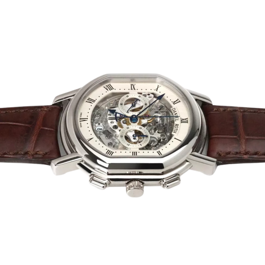DANIEL ROTH ELLIPSOCURVEX MASTERS CHRONOGRAPH WHITE GOLD